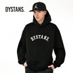 BLUZA MĘSKA DYSTANS "OVERSIZE" CZARNA