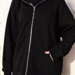 Bluza z kapturem zapinana na zamek Kolor czarny SINSAY 340CH 99X