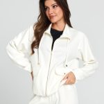 Bluza ze stójką Kolor kremowy SINSAY 4175Z 01X