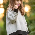 Ciepła dziecięca bluza z wełny merino, oversize | MeriTales