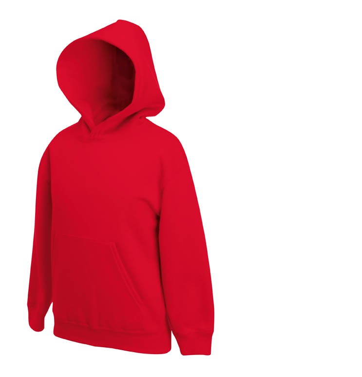 bluzy-dla-dzieci-606sbi-1.jpg Bluza z kapturem dla dziecka Premium FRUIT OF THE LOOM®. Kolor czerwony, rozmiar 116. kolorybawelny.pl - obrazek 1