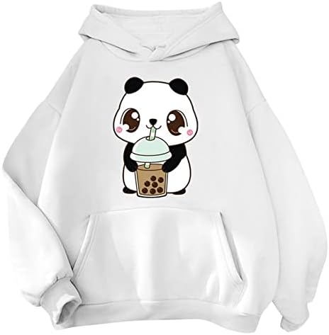 bluzy-dla-nastolatkow-038yqf.jpg OBASDFD Śliczne modne bluzy dla kobiet, dla nastolatek sukienki mini, biały, XXL : Amazon.pl: Moda - obrazek 1