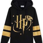 Harry Potter Bluzy, czarna bluza z kapturem dla dziewczynek i nastolatków, oficjalne towary (9 10 Lat, Czarny) Ceny i opinie Ceneo.pl