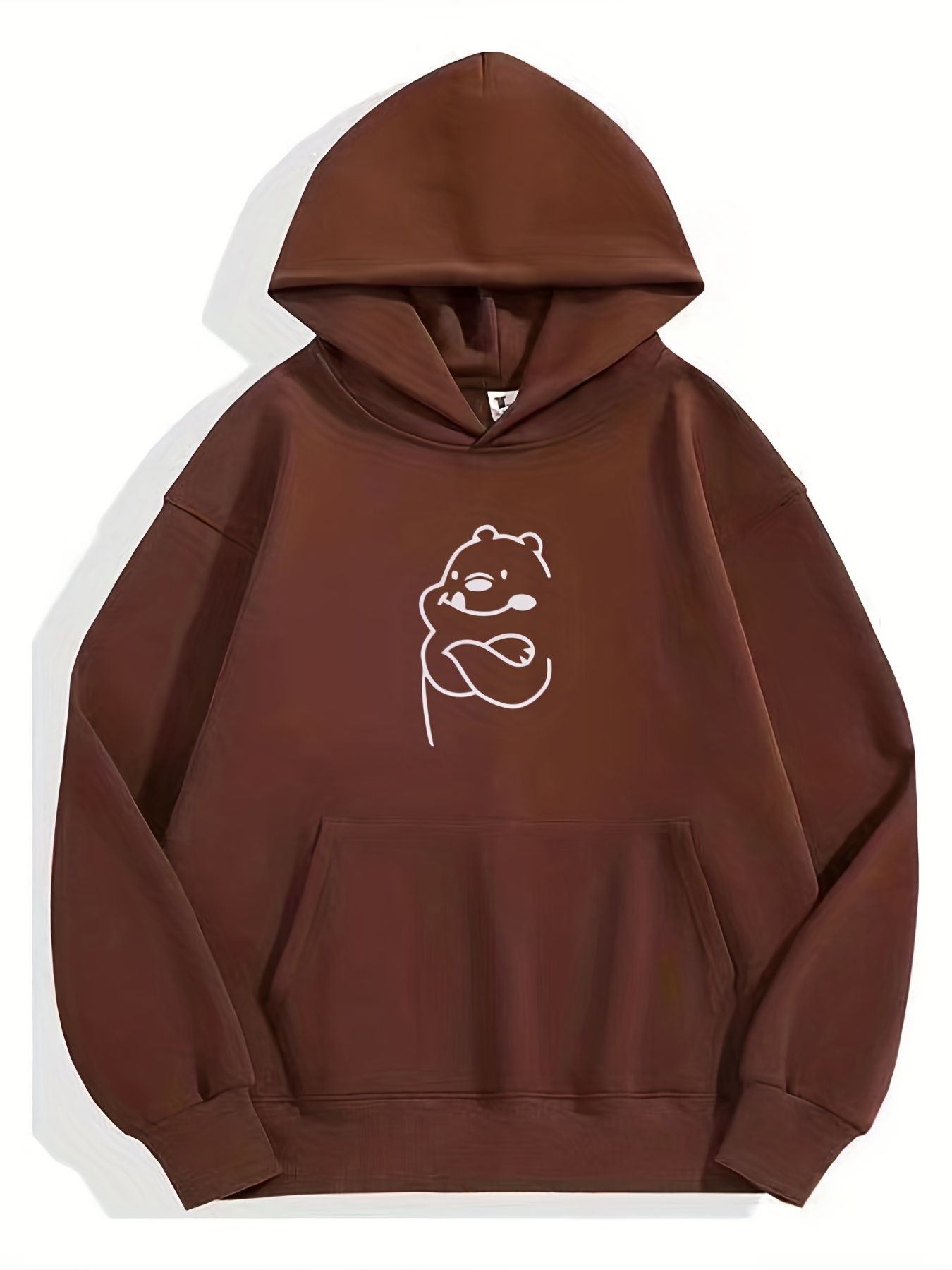 bluzy-dla-nastolatkow-847clf.jpg bluza z kapturem z nadrukiem słodkiego misia fajne bluzy z Temu Poland - obrazek 1
