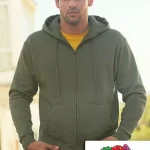 Męska Bluza Fruit of the Loom Premium z kapturem i długim zamkiem