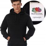 BLUZA Z KAPTUREM FRUIT OF THE LOOM light