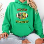 Bluza z kapturem House Divided Football, bluza z kapturem Split Team, strój na mecz, koszulka sportowa Rival Fan, prezent dla chłopaka, lojalność wobec rodziny piłkarskiej Etsy Polska