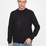 KARL LAGERFELD Bluza 705401 533910 Czarny Regular Fit | Modivo.pl