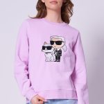 Karl Lagerfeld Bluza wkładana różowa KARL LAGERFELD 230W1803 Butik Online MAICON