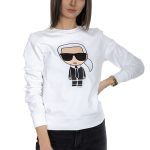 Karl Lagerfeld Bluza wkładana biała IKONIC KARL SWEATSHIRT KARL LAGERFELD Butik Online MAICON