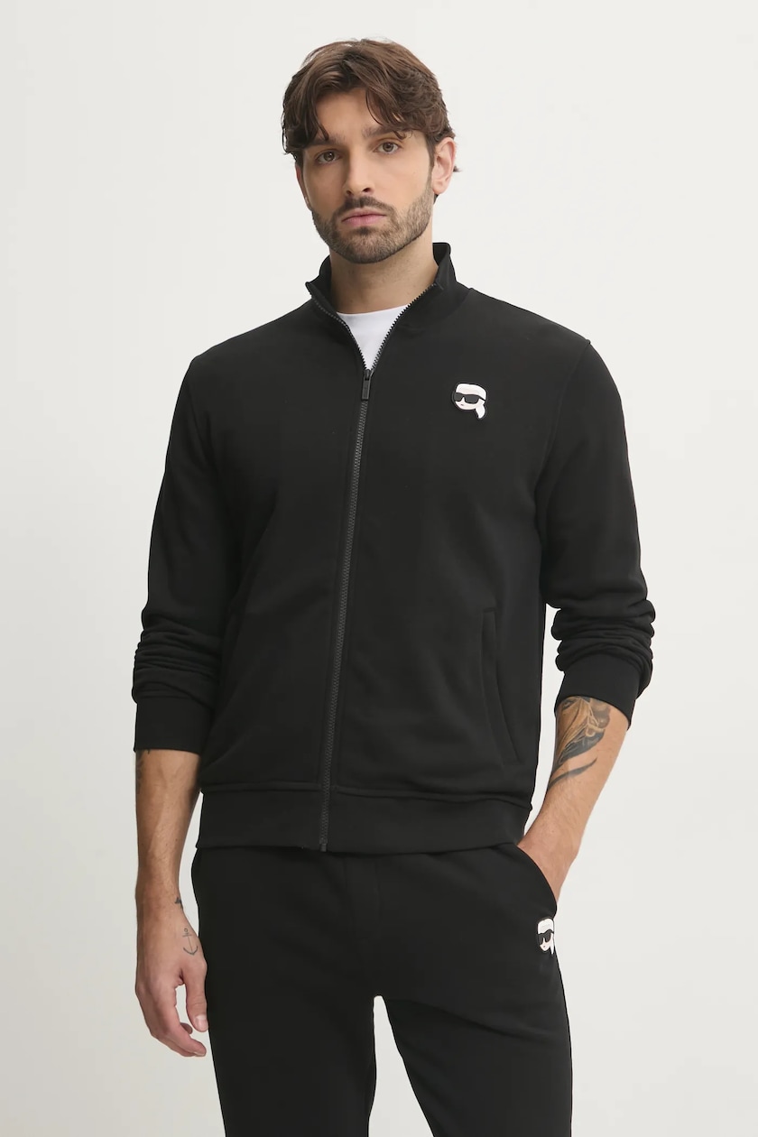 bluzy-karl-lagerfeld-477mzy-1.jpg Karl Lagerfeld bluza bawełniana męska kolor czarny z nadrukiem 554917.705400 | Answear.com - obrazek 1
