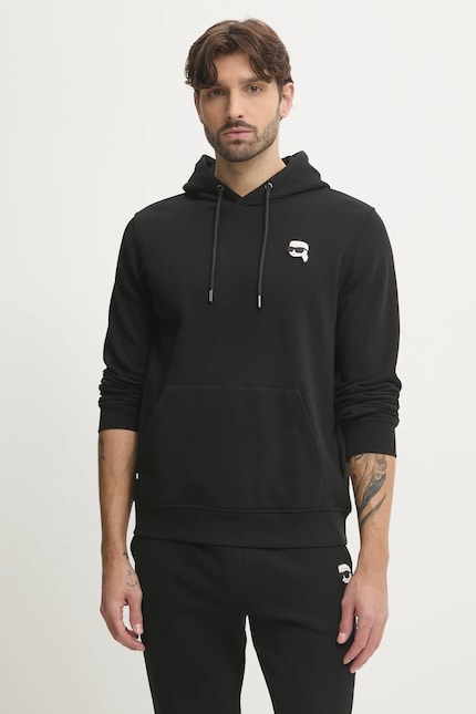 bluzy-karl-lagerfeld-746upr-1.jpg Karl Lagerfeld bluza męska kolor czarny z kapturem z aplikacją 500900.705711 | Answear.com - obrazek 1