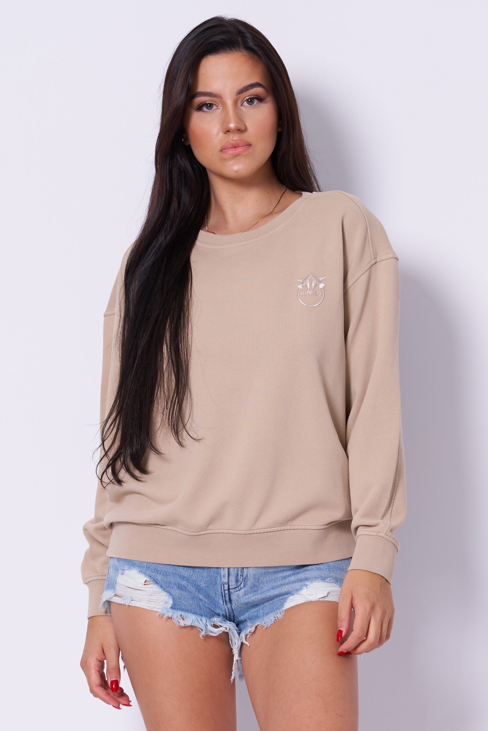 bluzy-pinko-177bls-1.jpg Bluza wkładana beżowa PINKO 101831 A1N7 Butik Online MAICON - obrazek 1