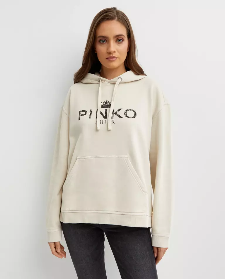 bluzy-pinko-433jzg.webp Kremowa bluza z kapturem - obrazek 1