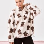 Bluza sherpa z motywem misiów Kolor wielobarwny SINSAY 890HJ MLC