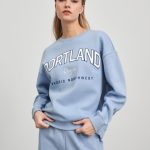 Bluza z nadrukiem Kolor błękitny SINSAY 7435F 05X