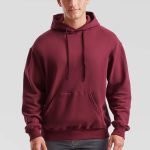 Bluza męska z kapturem bordowa Fruit of the Loom 62 208 0