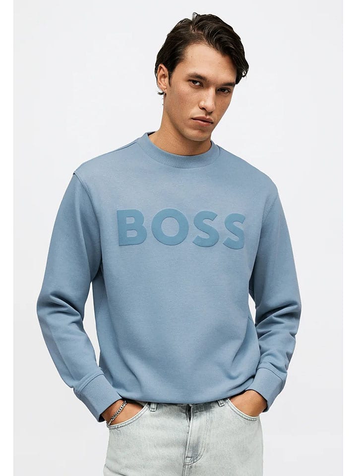 boss-bluza-138kaj-1.jpg Hugo Boss Fashion Bluza w kolorze błękitnym najlepsze wyprzedaże w limango - obrazek 1
