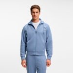 Saggy Bluza dresowa Mężczyźni niebiesko szary | Tennis Point