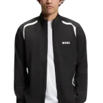 Męska bluza tenisowa BOSS TOC Spin Full Zip black