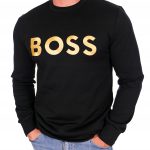BLUZA HUGO BOSS SALBO 1 ZŁOTE HAFTOWANE LOGO EKSKLUZYWNA BEZ KAPTURA M, 4047393275949 • Cena • Opinie Allegro