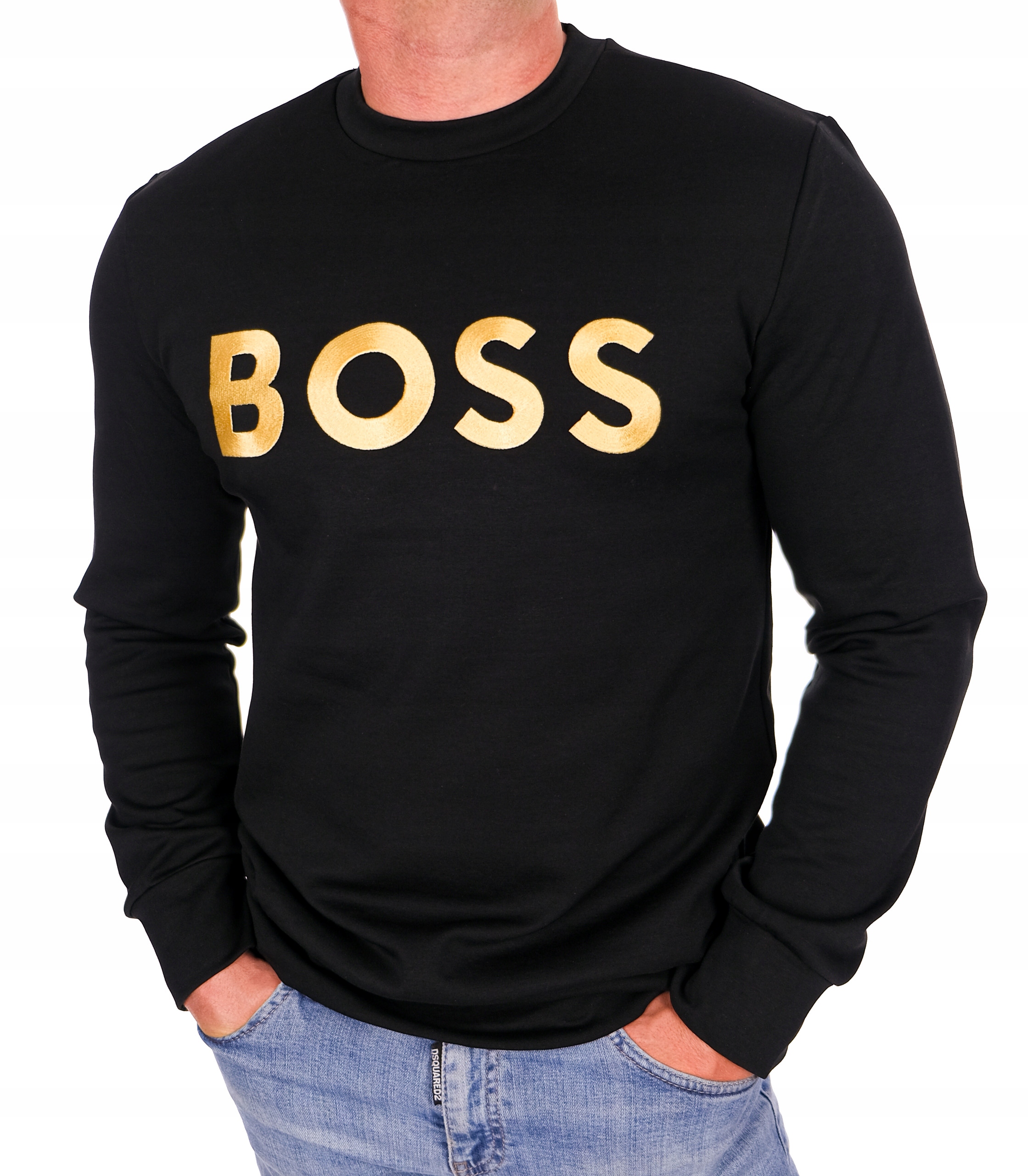 boss-bluza-568srm-1.jpg BLUZA HUGO BOSS SALBO 1 ZŁOTE HAFTOWANE LOGO EKSKLUZYWNA BEZ KAPTURA M, 4047393275949 • Cena • Opinie Allegro - obrazek 1