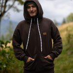 Bluza Męska Rozpinana Brązowa ZIMNO