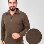 Brązowa Bluza męska CH0113 najwyższej jakości | Vestus