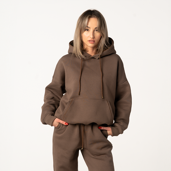 brazowa-bluza-971lsp.png Brązowa bluza damska kangurka oversize - obrazek 1