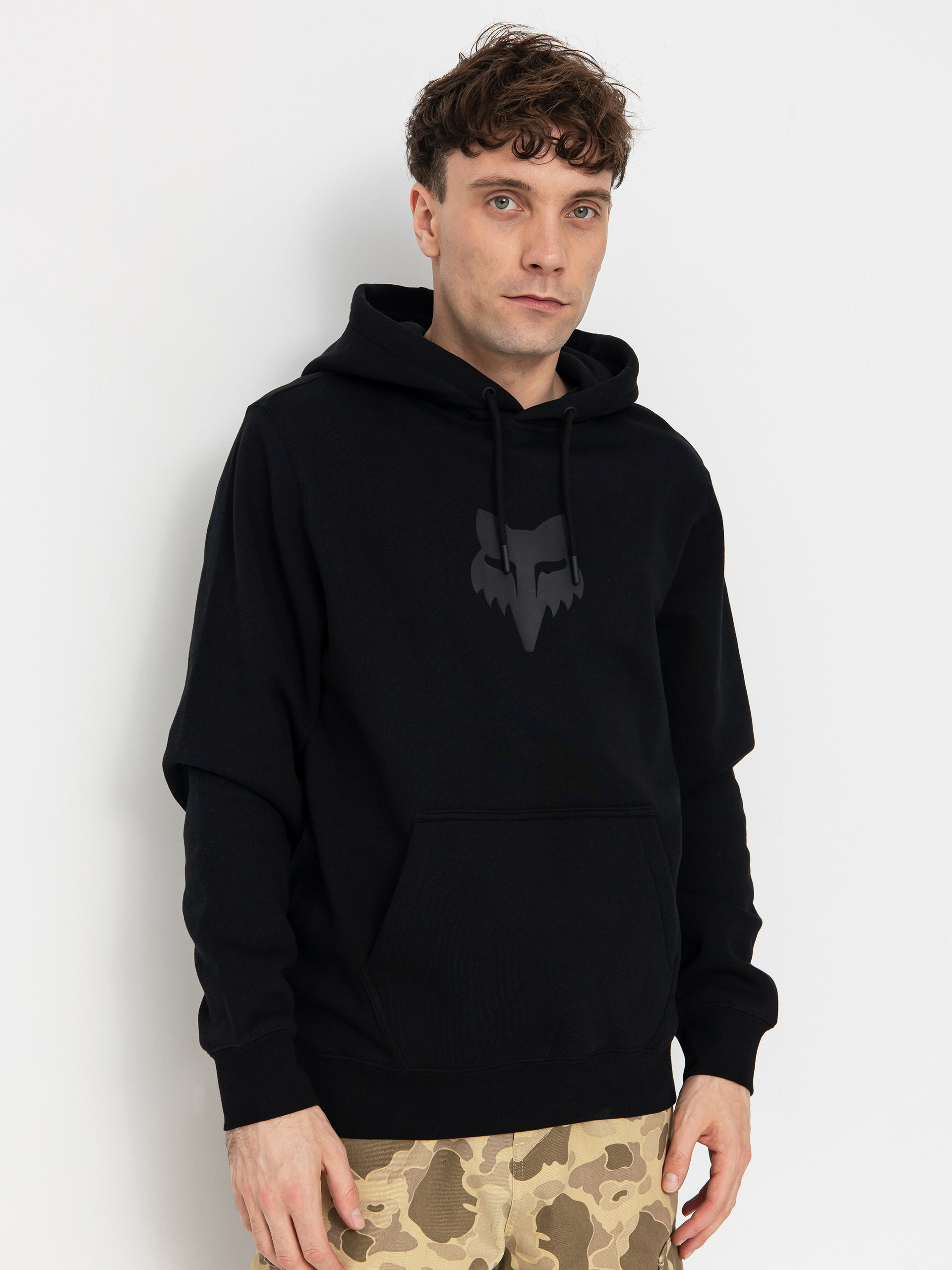 fox-bluza-203kke-1.jpg Bluza z kapturem Fox Fox Head HD (black/black) - obrazek 1