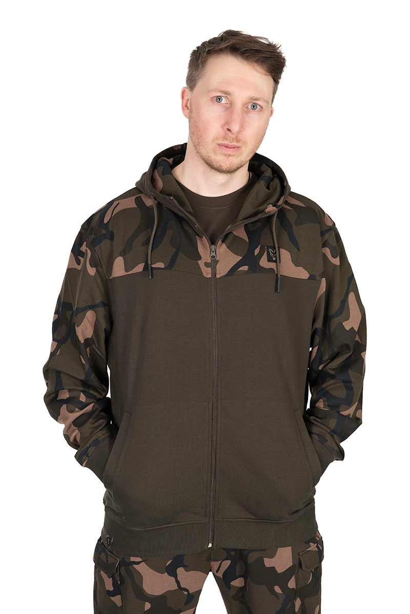 fox-bluza-246bfc-1.jpg Fox LW Khaki Camo Split Zip Hoody r.S bluza - obrazek 1