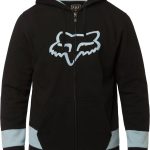 BLUZA FOX Z KAPTUREM NA ZAMEK ARENA Czarna