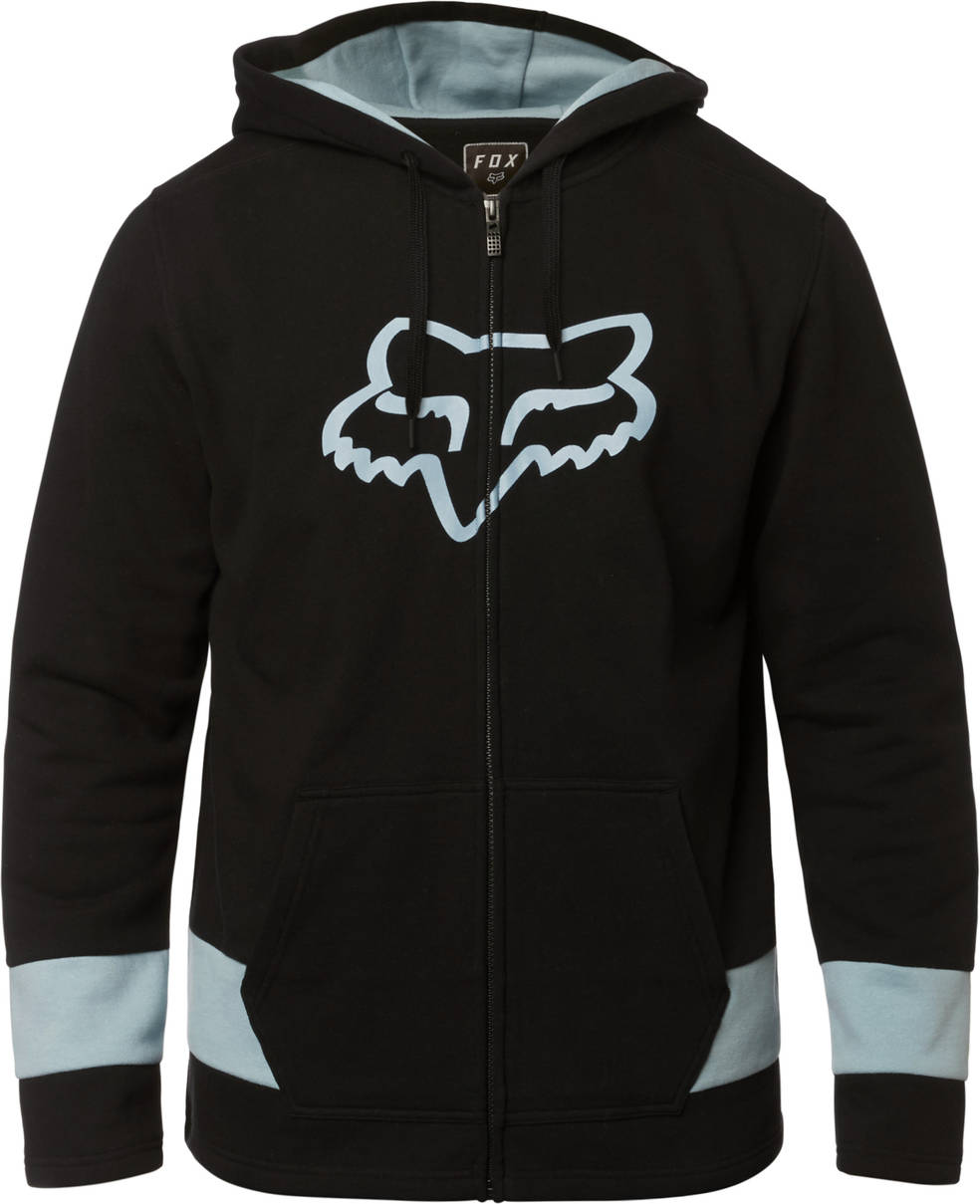 fox-bluza-522rbt-1.jpg BLUZA FOX Z KAPTUREM NA ZAMEK ARENA Czarna - obrazek 1