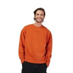 BLUZA FOX WORDMARK OVERSIZED FLEECE CREW COGN S