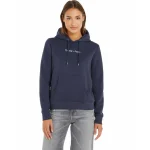 TOMMY HILFIGER BLUZA DAMSKA TJW REG SERIF LINEAR HOODIE GRANATOWA DW0DW14362 C87