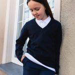 Granatowy sweter bawełniany Junior