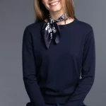 Granatowy sweter damski | Wólczanka