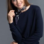 Granatowy sweter damski | Wólczanka