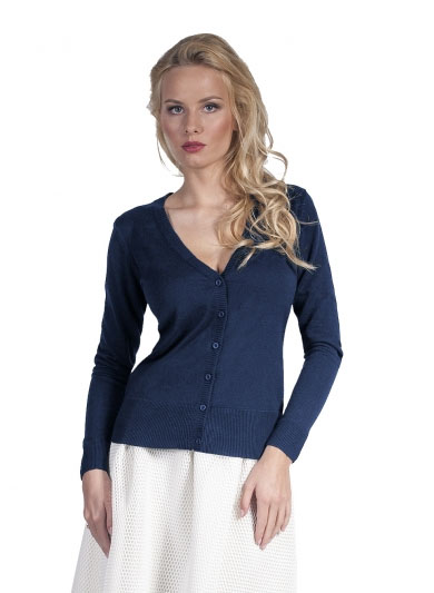 granatowy-sweter-damski-558pzb-1.jpg Sweter damski JASMINE GRANATOWY - obrazek 1