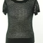 Bluzka sweterkowa czarna, H&M