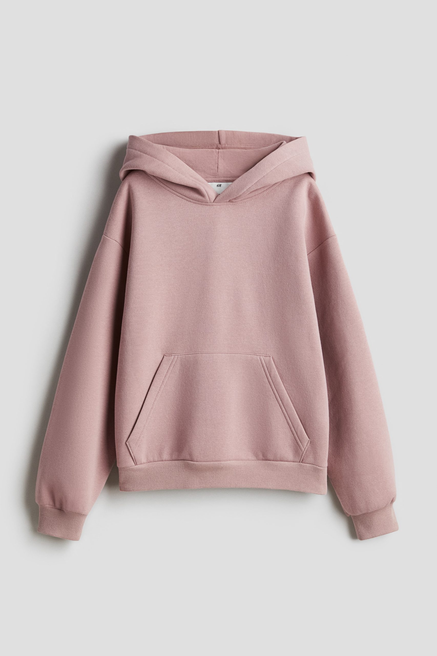 hm-bluzy-207zgn-1.jpg Bluza oversize z kapturem Jasny zakurzony róż Dziecko | H&M PL - obrazek 1