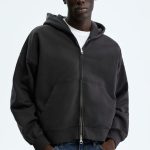 H&M Rozpinana bluza z kapturem Oversized Fit Czarny GLAMI.pl