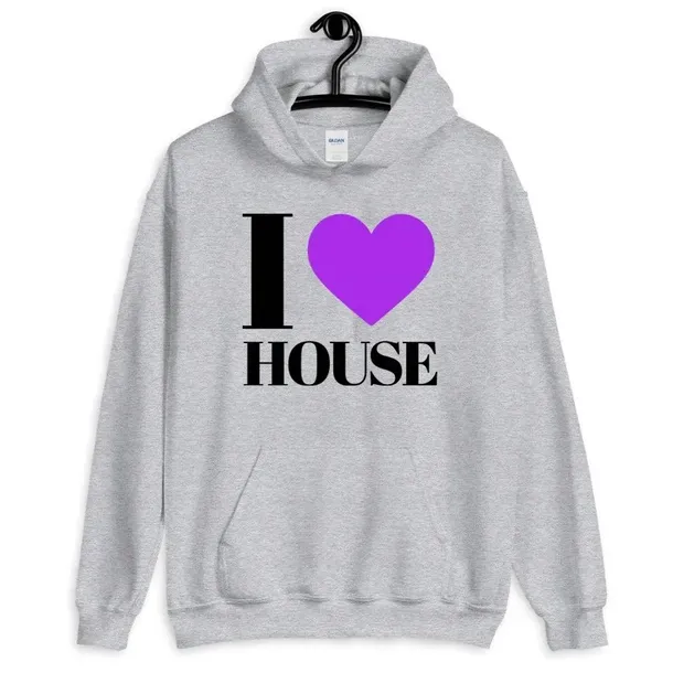 house-bluza-meska-976iob.webp Bluza Męska Szara Z Kapturem I LOVE HOUSE Wz XXL – 189119930 ERLI.pl - obrazek 1
