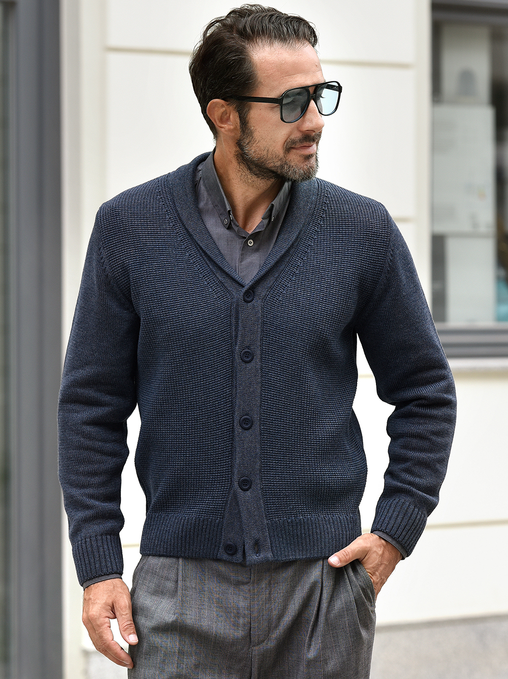kardigany-meskie-979loh.jpg Sweter męski kardigan na guziki M. Lasota denim - obrazek 1