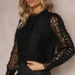 Czarna Bluzka Koronkowa Nohames Czarne bluzki damskie Renee, m, bez wzorów, z koronki, bez kołnierzyka, bez ramiączek. Za 99.99 zł. Bluzki damskie Bluzki i tuniki damskie Odzież damska Odzież Sklep Radio ZET