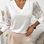 Bluzki z koronką eleganckie bluzki koronkowe | Modna Kiecka