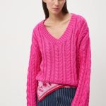 Medicine sweter bawełniany damski kolor różowy ciepły