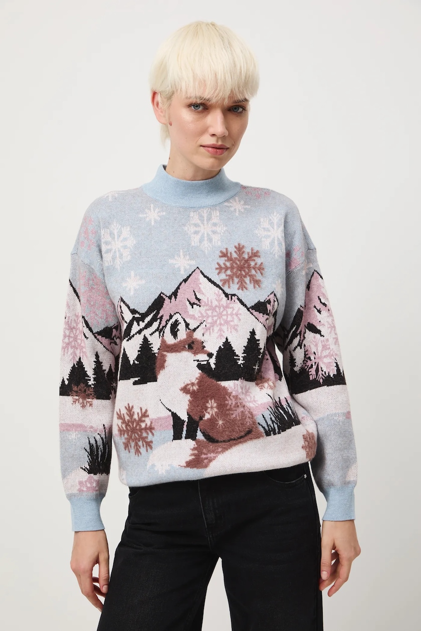 medicine-swetry-607kkb-1.jpg Medicine sweter damski kolor multicolor lekki | Answear.com - obrazek 1