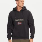 Napapijri Bluza Burgee NP0A4I5E Czarny Regular Fit | Modivo.pl