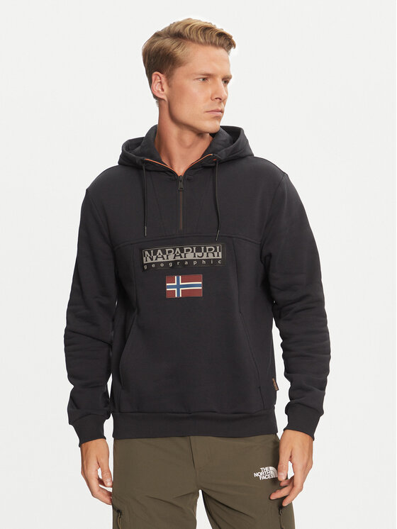 napapijri-bluza-367hpt-1.jpg Napapijri Bluza Burgee NP0A4I5E Czarny Regular Fit | Modivo.pl - obrazek 1